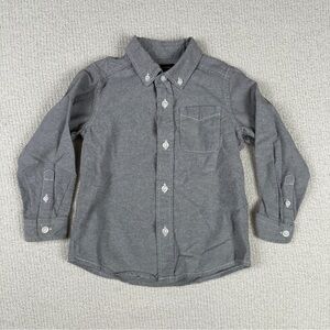 The Children's Place Gray Oxford Style Button Down Shirt